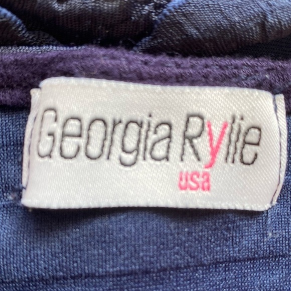 Georgia Rylie Ruffle Short Sleeve Top Size M - Picture 7 of 9